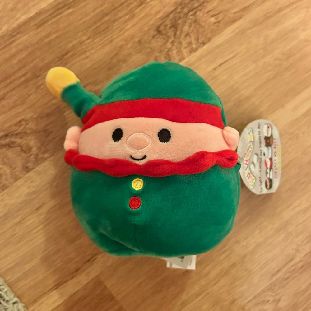 Eliot Christmas Elf Squishmallow NWT